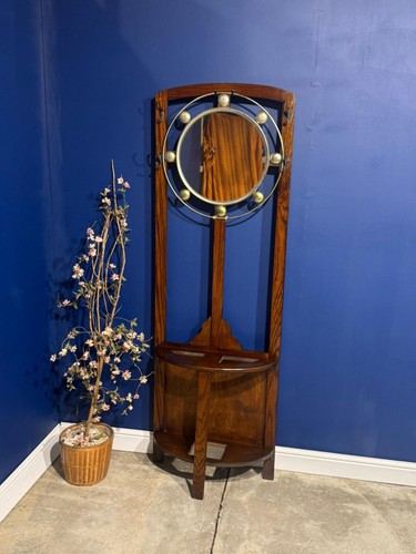 Antique hall stand with - stand,