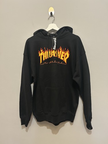 Thrasher flame logo hoodie - hoodie, m
