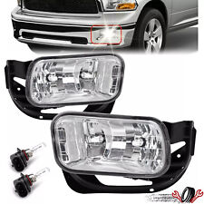 Front Fog Lights with Brackets For 2009-2012 Ram 1500 / 2010-2018 Ram 2500 3500