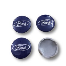 Pour Ford 4pcs 54mm Hubcaps Enjoliveurs de moyeu EXPLORER MONDEO Kuga FOCUS EDGE