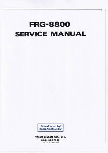 Service manual for - , yaesu