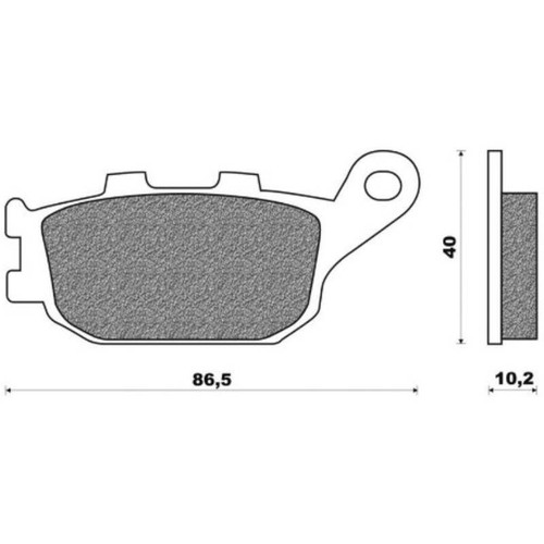 Brake pads one - one, for