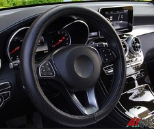 Car Steering Wheel Cover Perforated Pu Leather For Renault Clio Megane Laguna