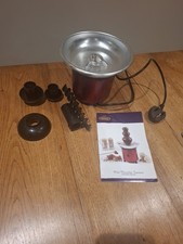 Giles & Posner EK3428G Chocolate Fountain - 3 Tier Cascading Fondue Set, Red 