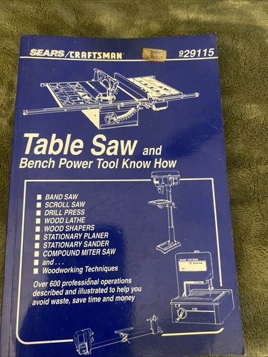 Table saw and bench - table, power