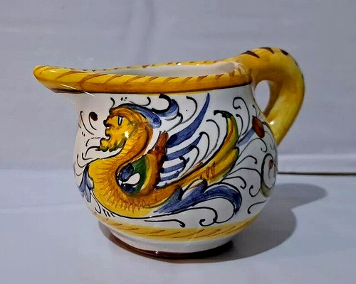 Vintage italian pottery jug - vintage,