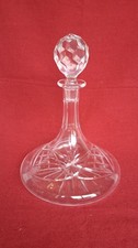 Lead Crystal Ships Decanter. Traditionally used For Whisky, Brandy or Wine.