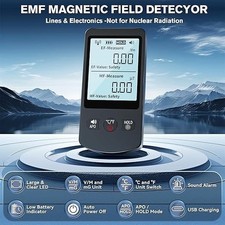 Rechargeable Digital EMF Meter Sound Alarm Auto Power Off Portable 50-20000 Hz