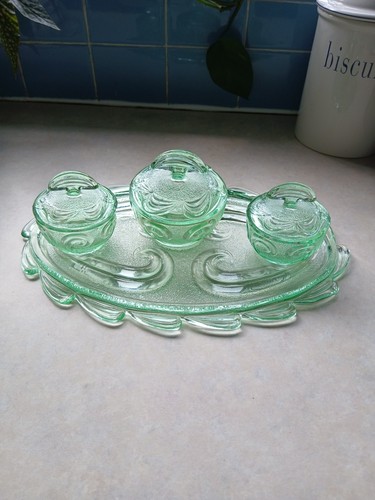 Vintage art deco bagley green - vintage,