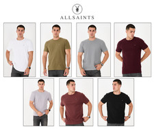 All Saints T Shirt Mens WAFFLE Esum Short Sleeve Tee Crewneck Designer Top New