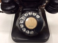 BLACK BAKELITE GPO TELEPHONE