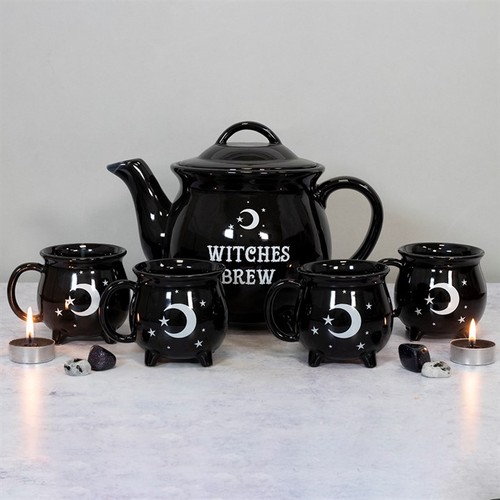 Witches brew black ceramic - black,