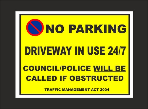 Parking driveway use - driveway, in