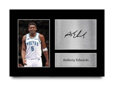 Anthony Edwards Minnesota Timberwolves Gift Autograph Photo for Basketball Fan