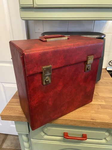 Vintage record carry storage - vintage,