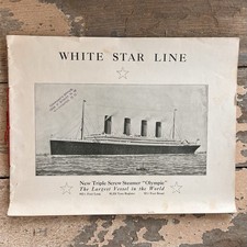 RARE EARLY White Star Line RMS