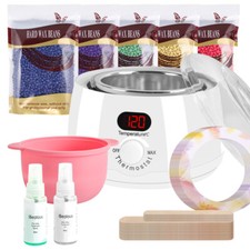 Wax Heater Pot Machine Waxing Warmer Hair Removal 500g Wax Beans Kit Full Body