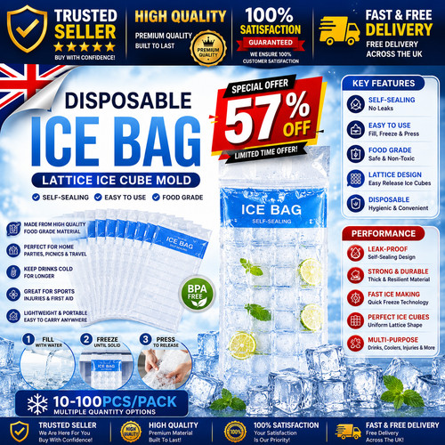 Ice cube freezer bags 2400 - ice,