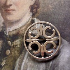 925 Sterling Silver St Magnus Cross Brooch 2.6cm 8g