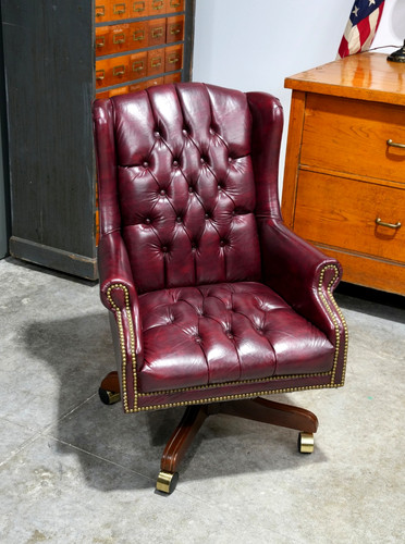 Vintage chesterfield desk - vintage,