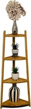 4 Tier Ladder Corner Bookcase