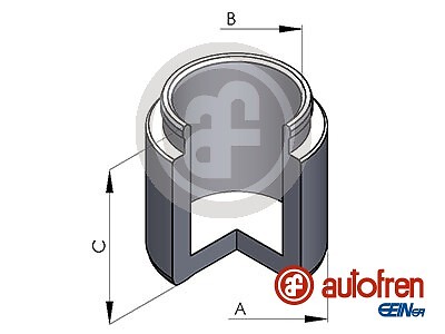 New piston brake caliper - new, for