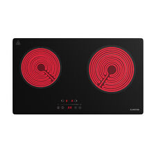 Klarstein CeramEase Slim VTC Ceramic Hob 60 cm Glass Ceramic 2 Hobs Touch Timer