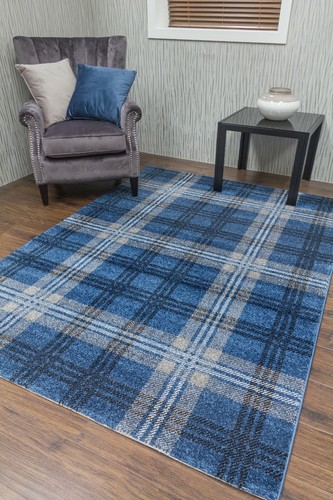 Tartan rug checked mat - tartan, plaid