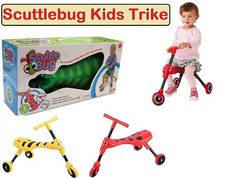 Kids Children's Scuttle Bug Scuttlebug Ride On Toy Trike Bumble & Beetle Design