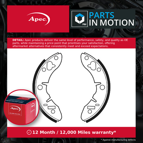 Brake shoes set fits - shoes, reliant