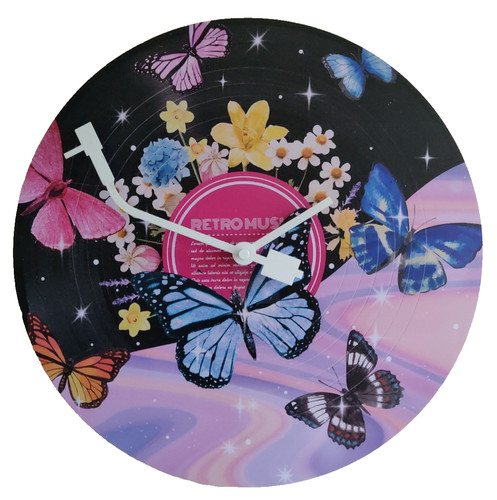 Vinyl record wall - clock, –