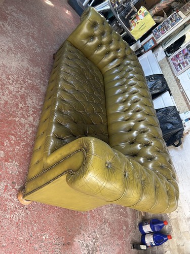Vintage green gold leather - green/gold,