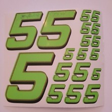 Lime Green red/blk  #5's