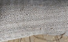 Organic Hemp Herringbone Weaving Upholstery Handloom Handwoven Fabric textile
