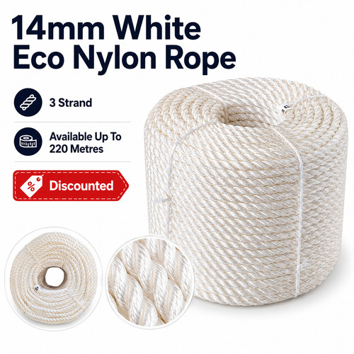 14mm strand white - 14mm, nylon