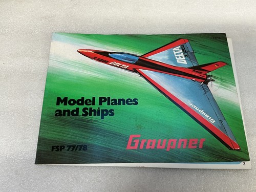 Graupner model planes - &, ships
