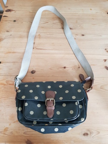 Grey spotty oilcloth - , shoulder