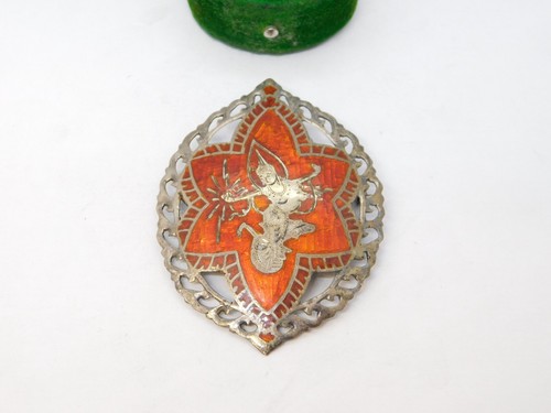 Siam sterling silver red - silver, &