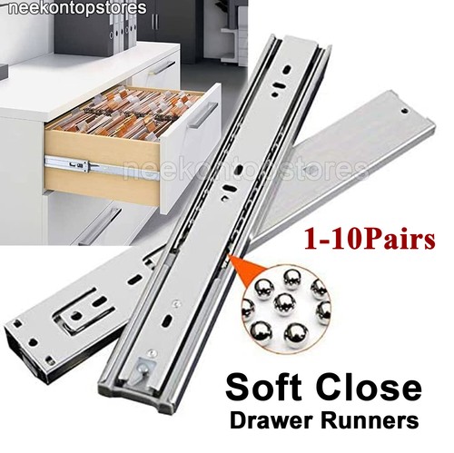 Soft close drawer runners - close,