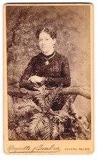 Photograph Negretti & Zambra, Sydenham, portrait middle-class lady with amulet 