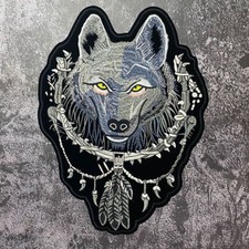 Wolf Motorcycle Embroidered