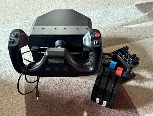 Logitech flight yoke system - logitech,