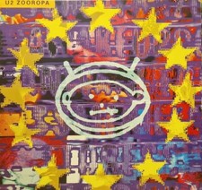 U2 Zooropa LP w Inner & Insert UK 1993 Island EX