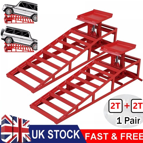 Ton hydraulic car ramps 2pc - hydraulic,