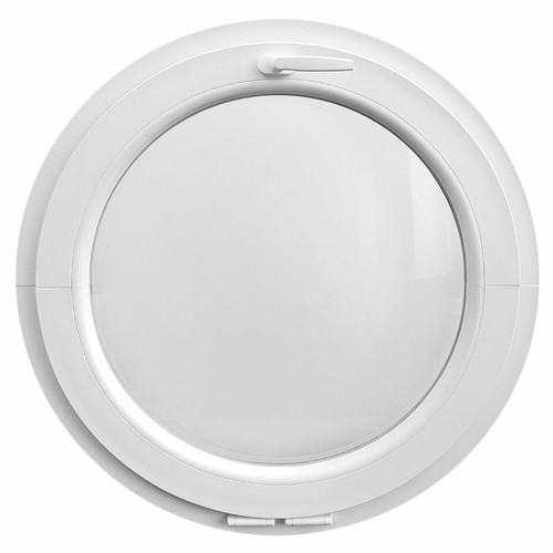 Round window tilt white upvc - round,