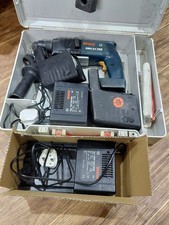 Vintage Bosch Cordless GBH 24 VRE SDSPlus Hammer Drill 2 Batteries 2 Chargers