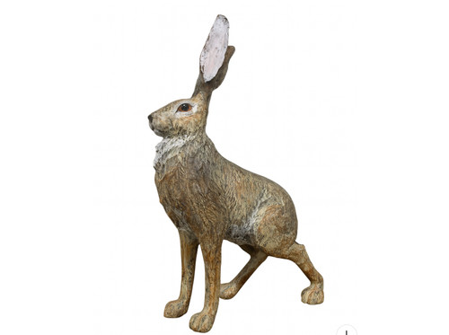 Resin hare ornament - hare, –