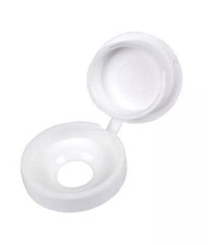 30 x White Fold Over Plastic