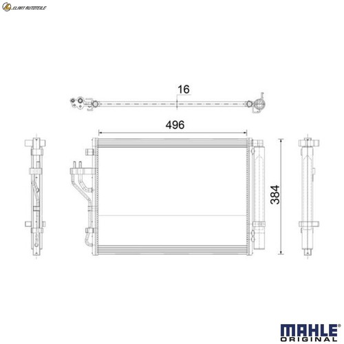 Condenser air conditioning - condenser,