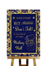 Blue And Gold Wishing Well